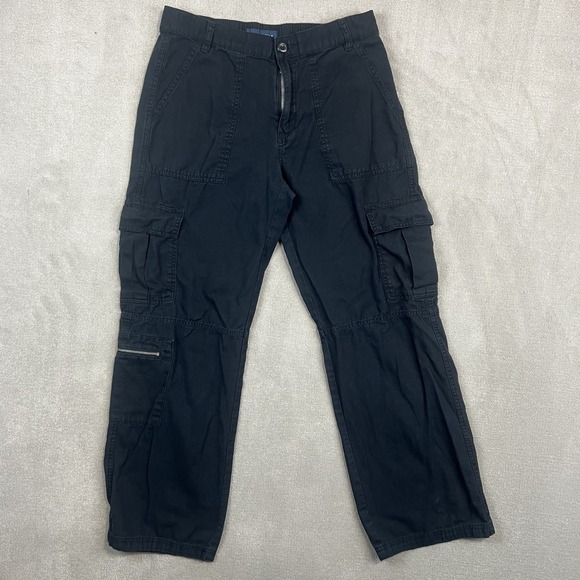 Aeropostale Y2K Utility Cargo Pants M Black Cotton Streetwear Gorpcore Workwear — photo 2